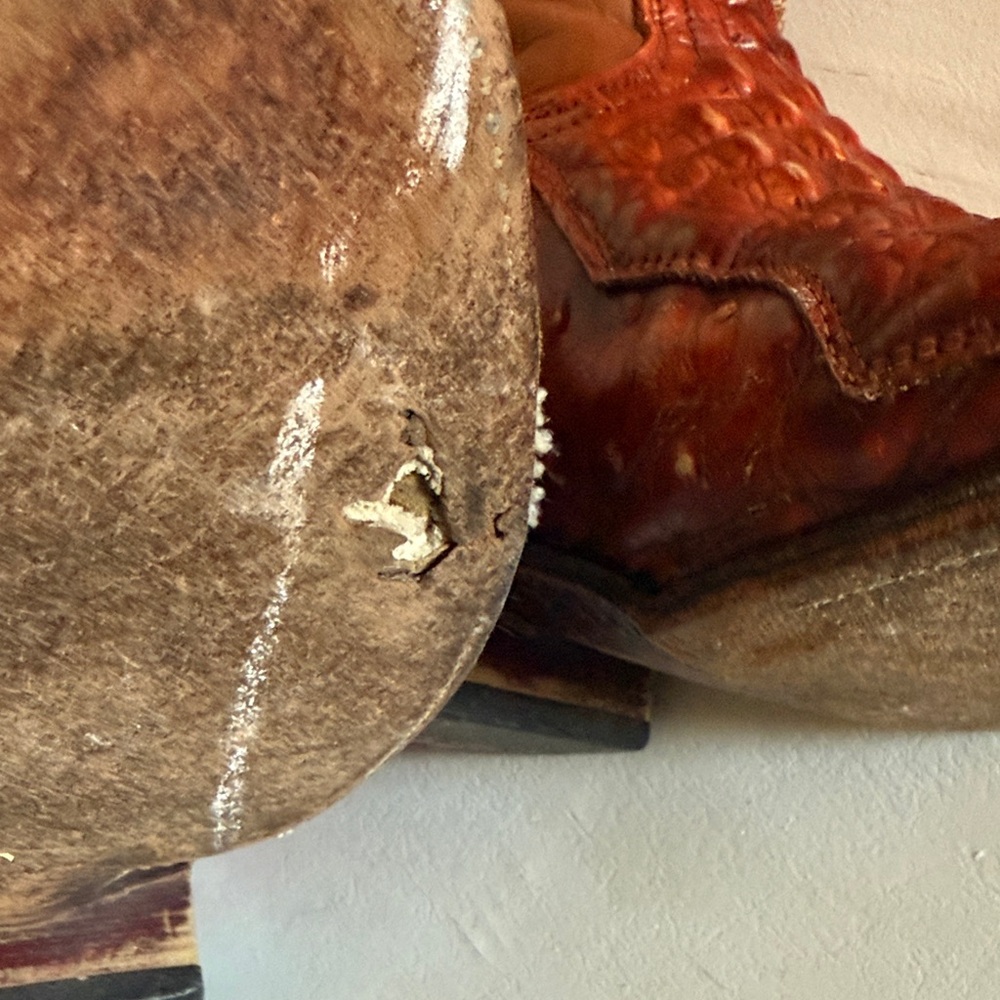 Roger Crocodile two tone brown Pointed Western Boots - Picture 5 of 7